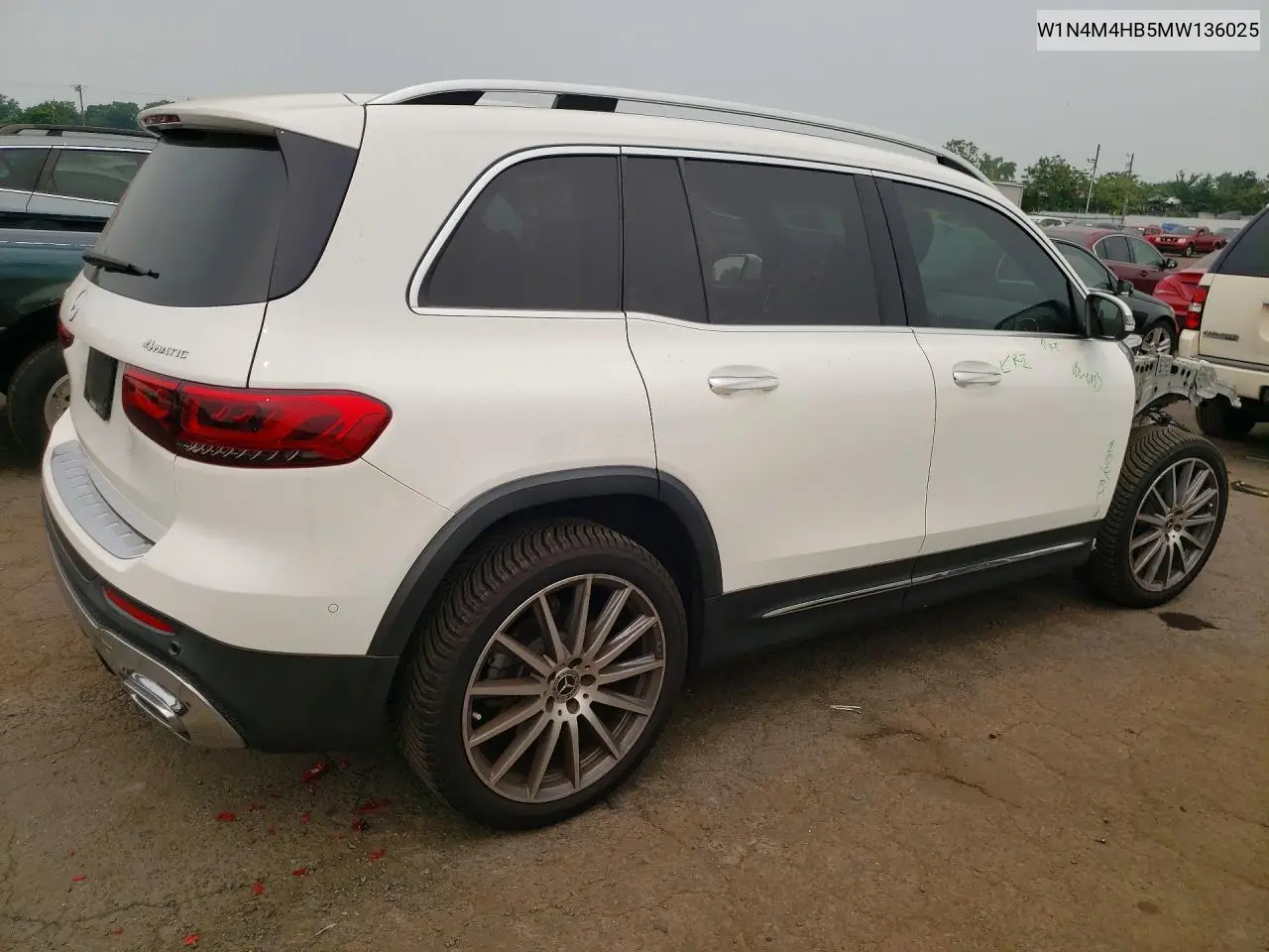 2021 Mercedes-Benz Glb 250 4Matic VIN: W1N4M4HB5MW136025 Lot: 61157116