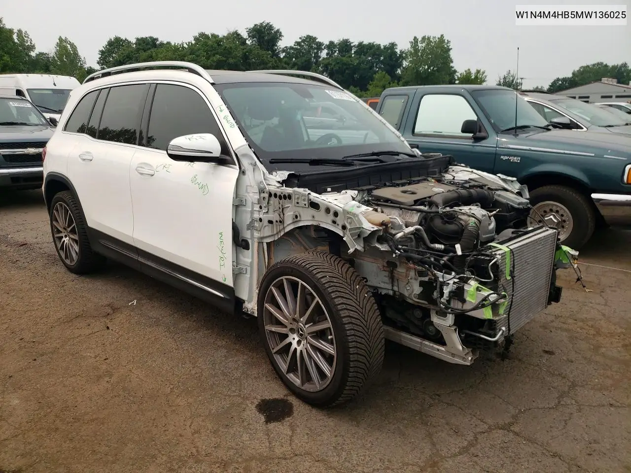2021 Mercedes-Benz Glb 250 4Matic VIN: W1N4M4HB5MW136025 Lot: 61157116