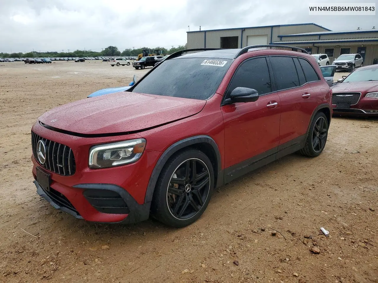 2021 Mercedes-Benz Glb Amg 35 4Matic VIN: W1N4M5BB6MW081843 Lot: 61466536