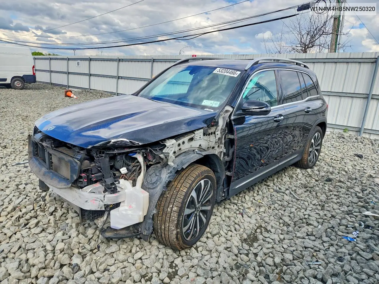 2022 Mercedes-Benz Glb 250 4Matic VIN: W1N4M4HB5NW250320 Lot: 53204466