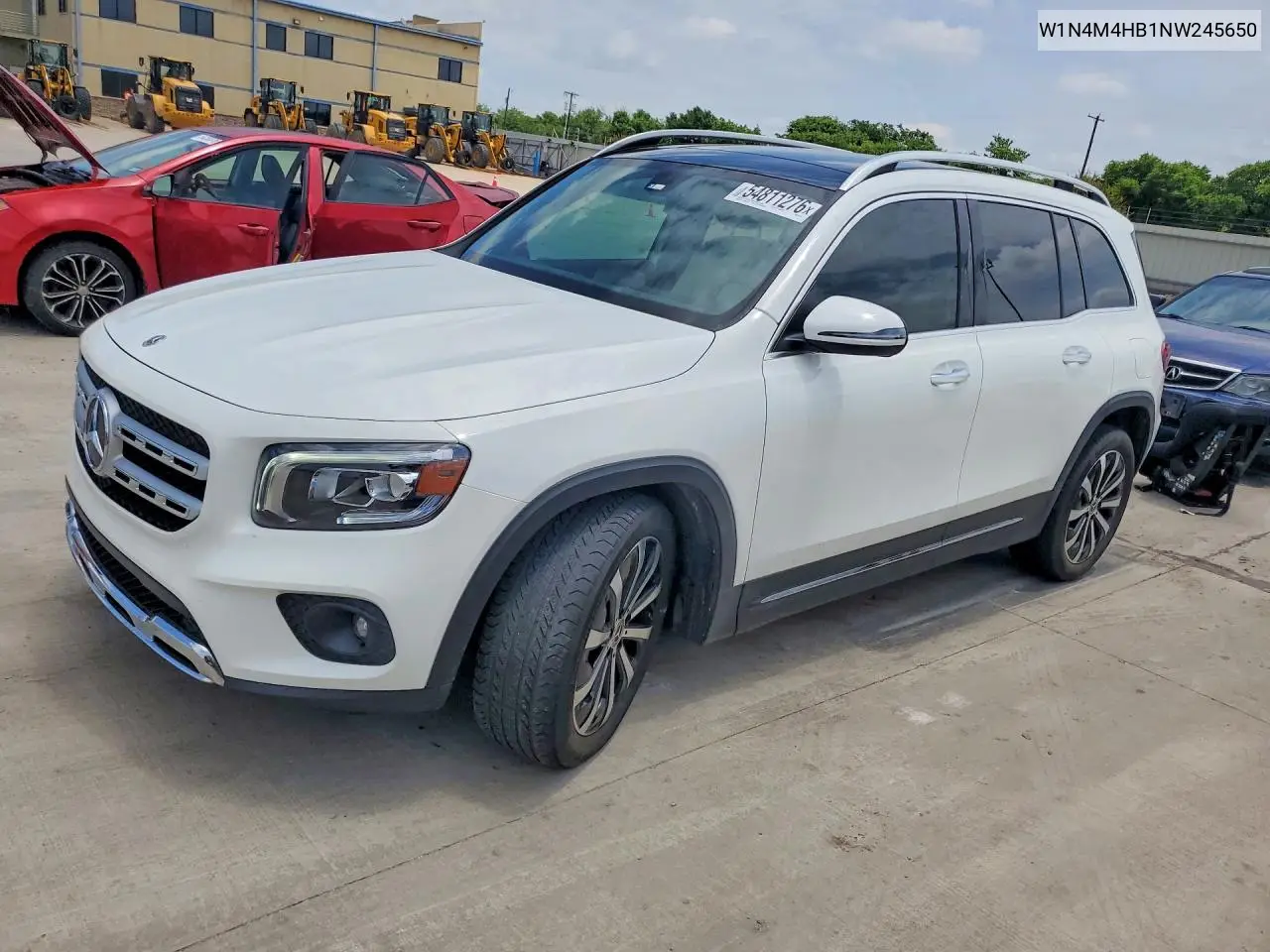 2022 Mercedes-Benz Glb 250 4Matic VIN: W1N4M4HB1NW245650 Lot: 54811276