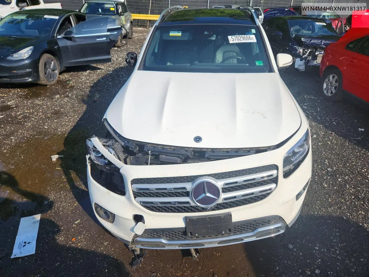 2022 Mercedes-Benz Glb 250 4Matic VIN: W1N4M4HBXNW181317 Lot: 57029666