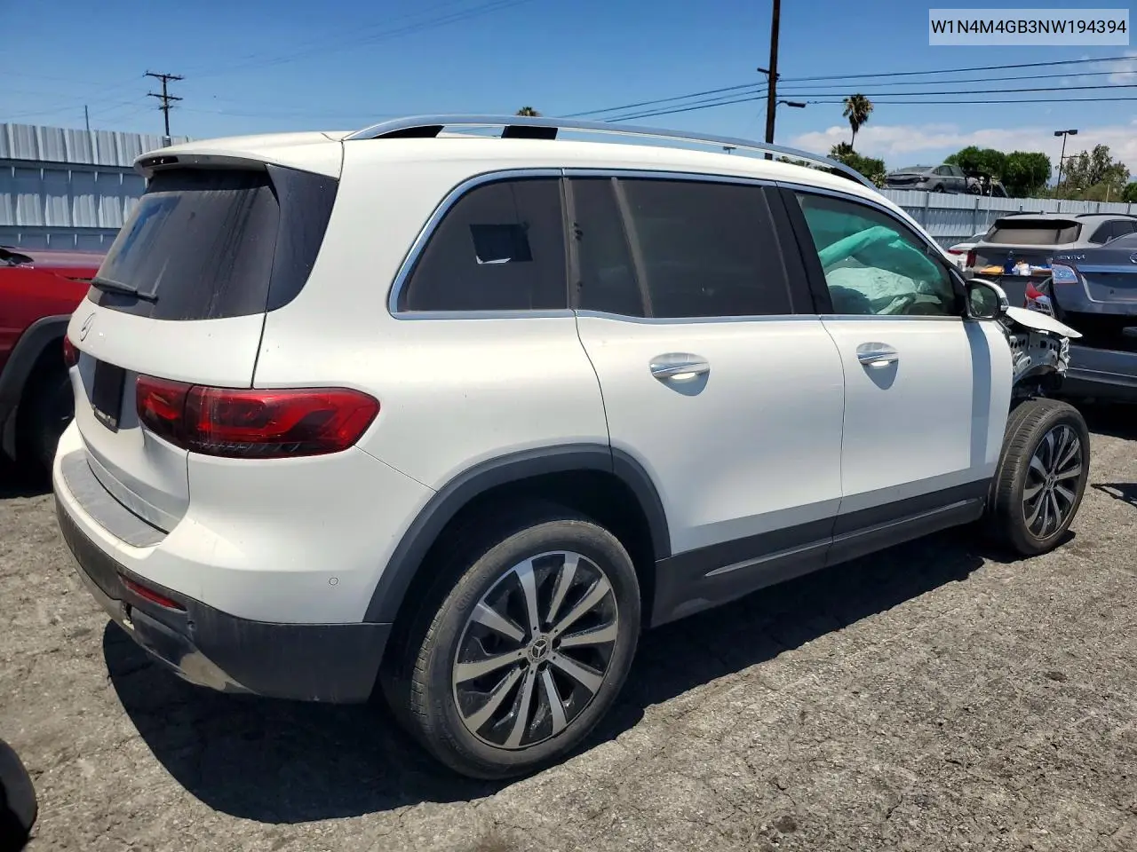 2022 Mercedes-Benz Glb 250 VIN: W1N4M4GB3NW194394 Lot: 57379126