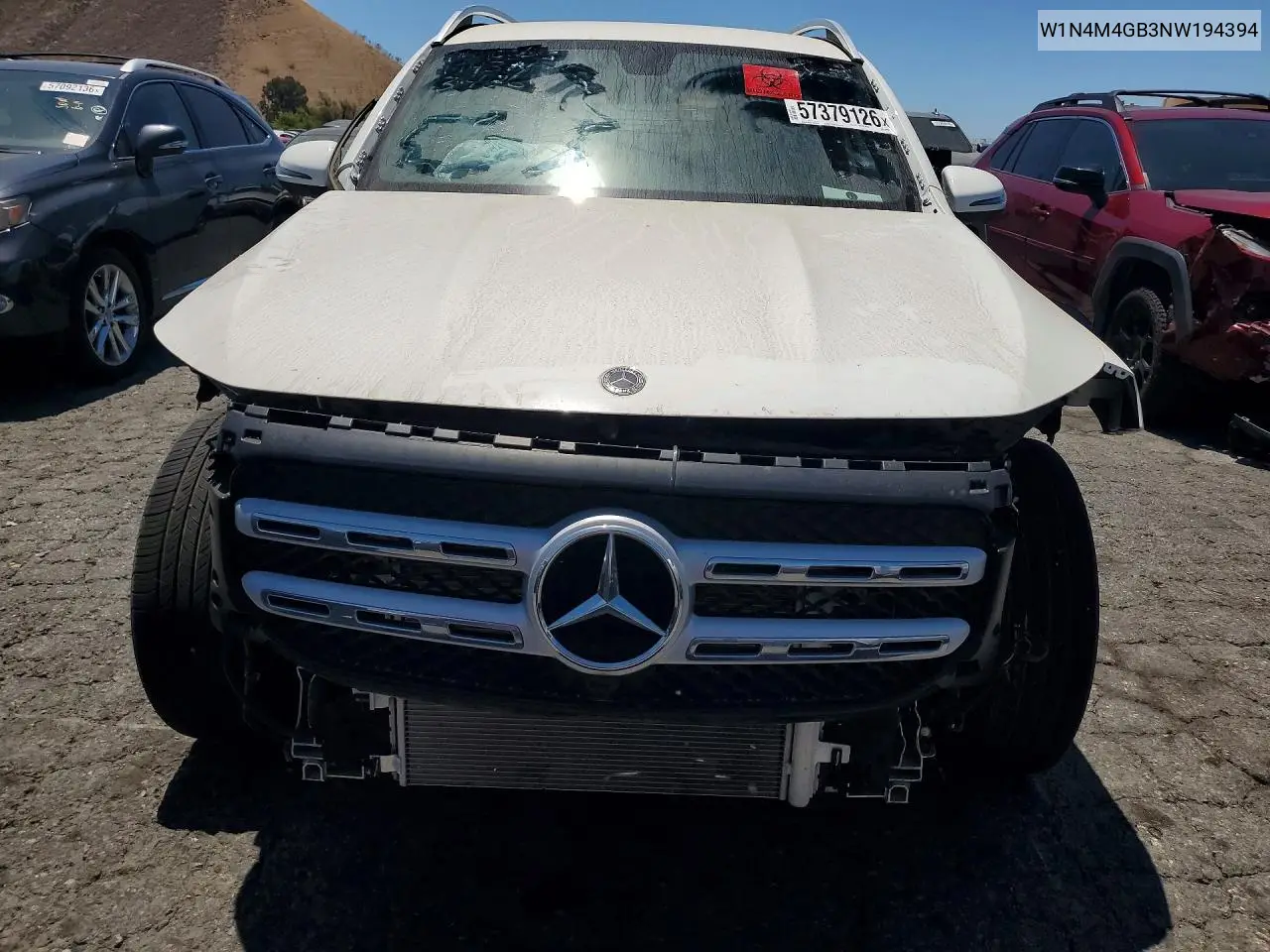 2022 Mercedes-Benz Glb 250 VIN: W1N4M4GB3NW194394 Lot: 57379126