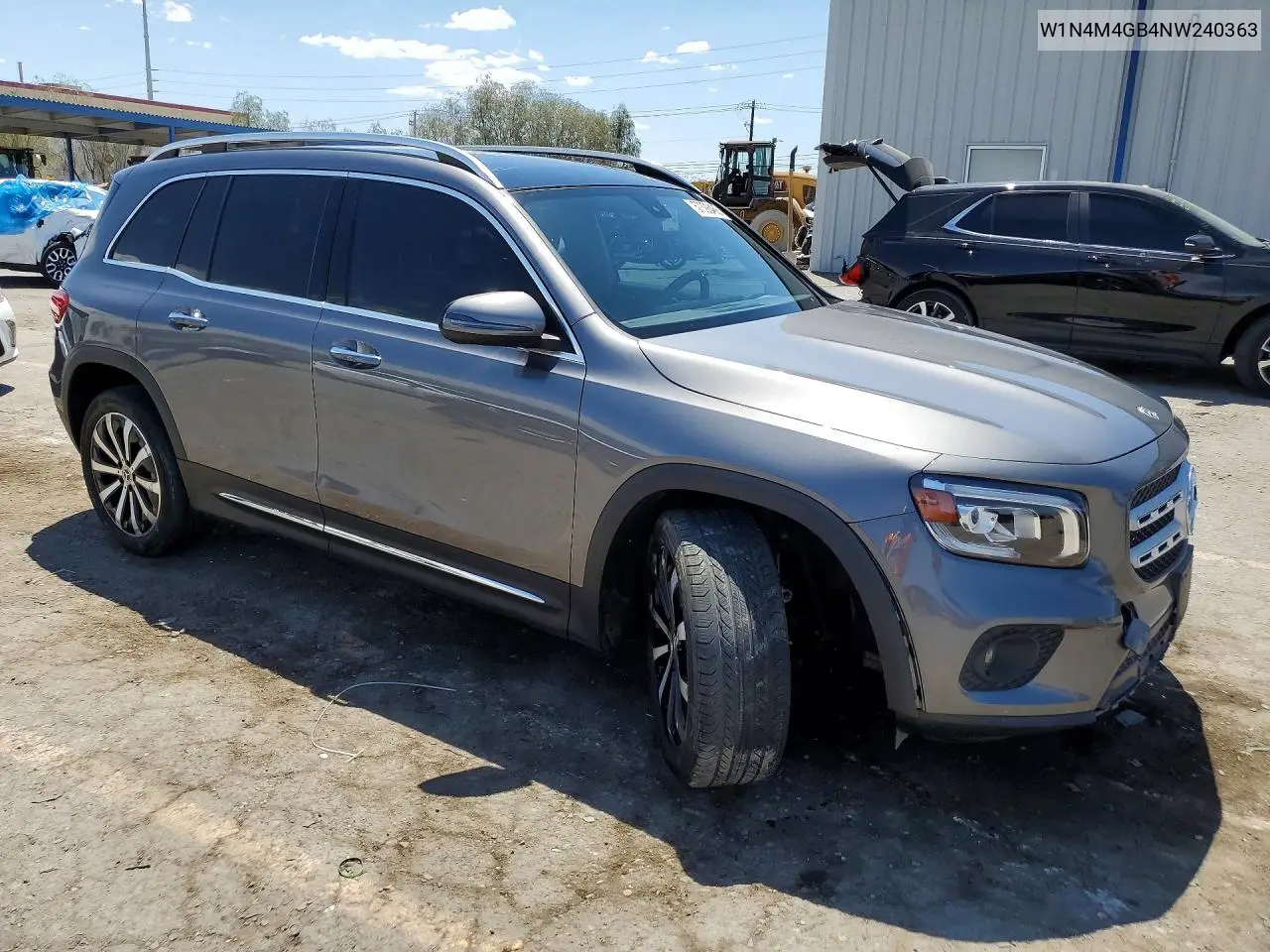 2022 Mercedes-Benz Glb 250 VIN: W1N4M4GB4NW240363 Lot: 57393486
