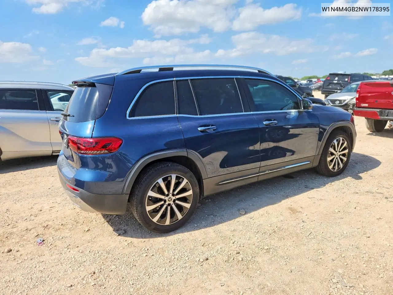 2022 Mercedes-Benz Glb 250 VIN: W1N4M4GB2NW178395 Lot: 57954406