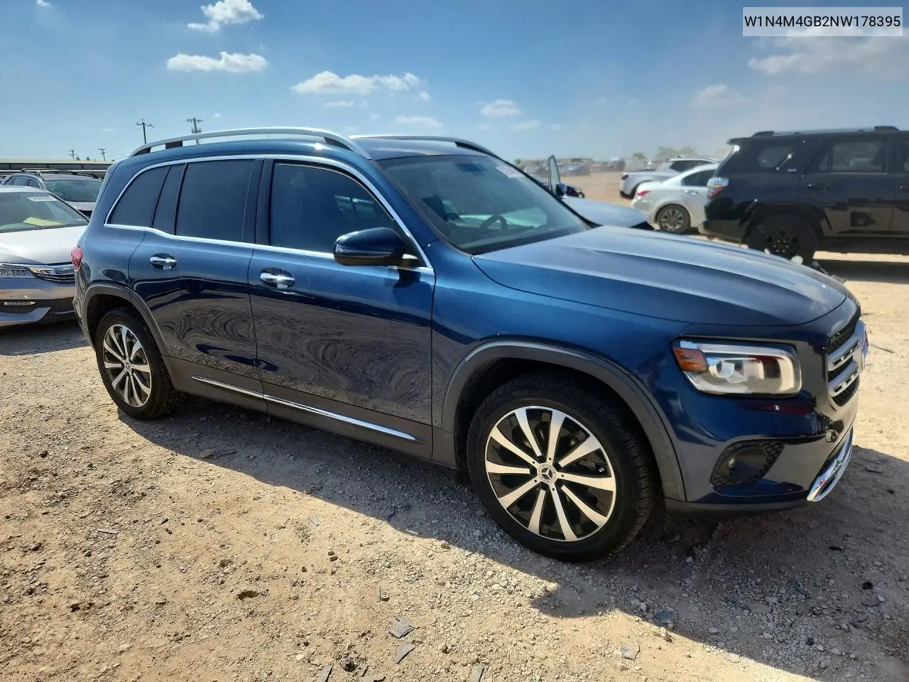 2022 Mercedes-Benz Glb 250 VIN: W1N4M4GB2NW178395 Lot: 57954406