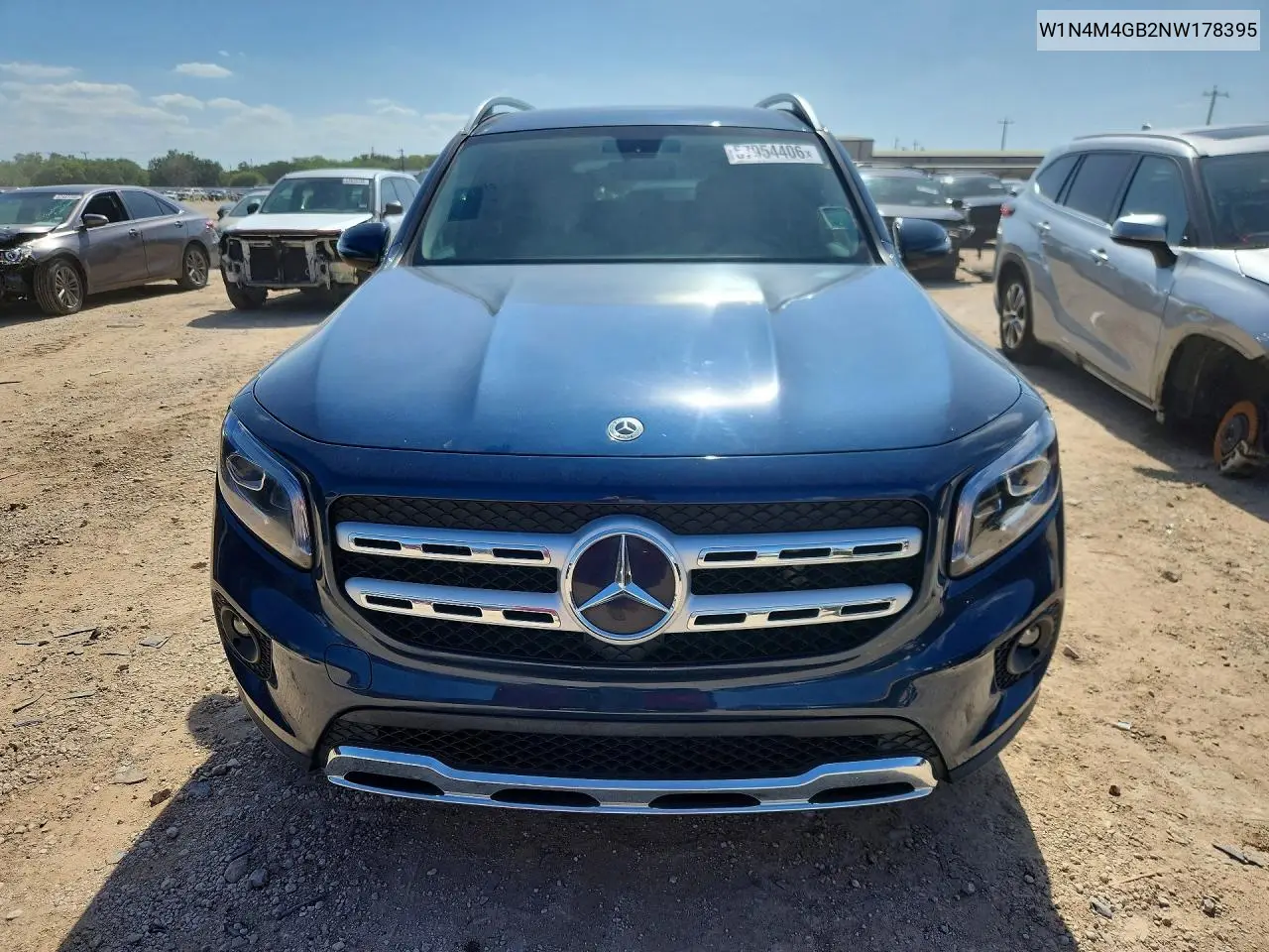 2022 Mercedes-Benz Glb 250 VIN: W1N4M4GB2NW178395 Lot: 57954406