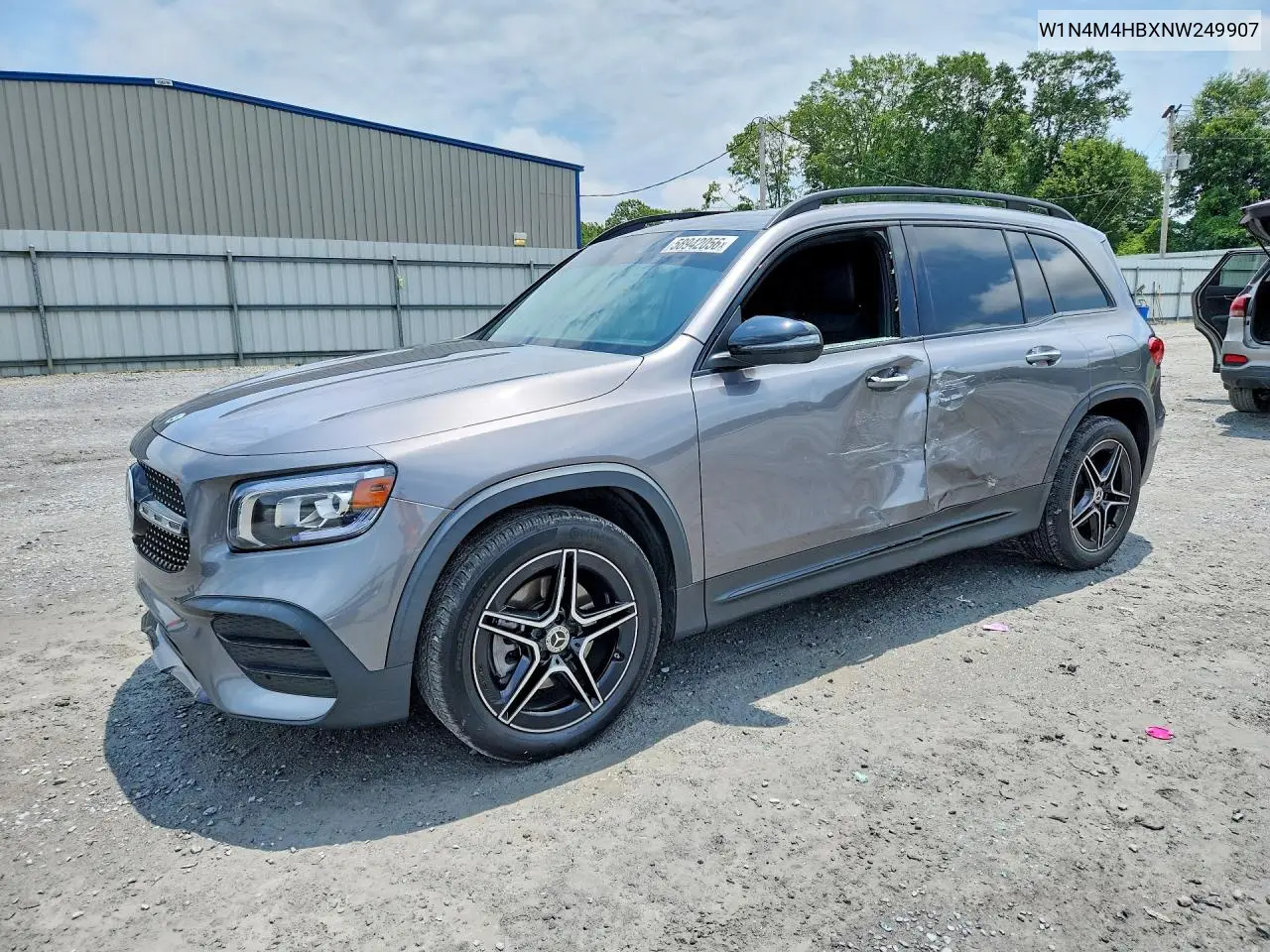 2022 Mercedes-Benz Glb 250 4Matic VIN: W1N4M4HBXNW249907 Lot: 58942056