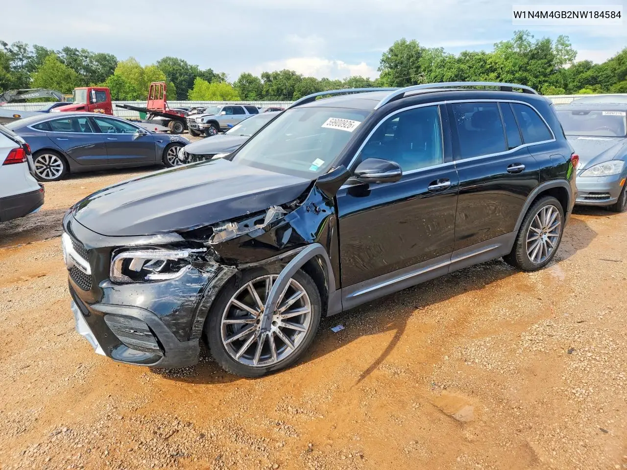 2022 Mercedes-Benz Glb 250 VIN: W1N4M4GB2NW184584 Lot: 59900926