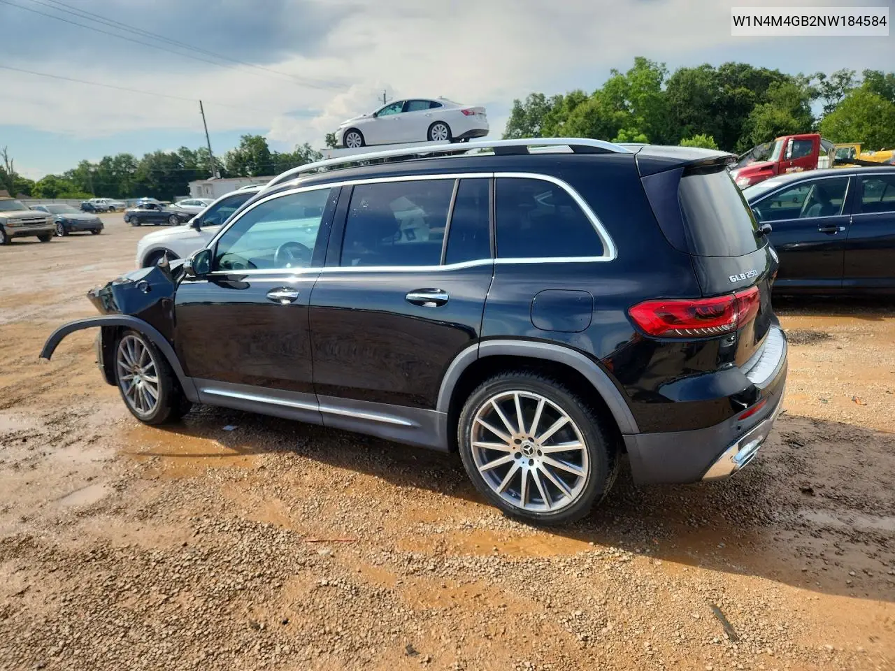 2022 Mercedes-Benz Glb 250 VIN: W1N4M4GB2NW184584 Lot: 59900926
