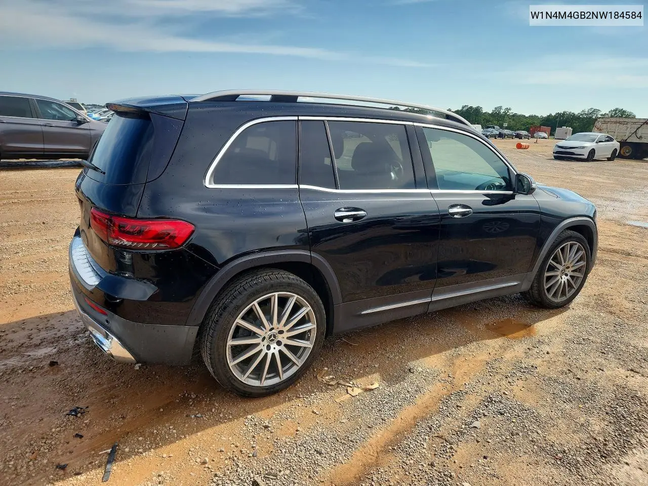 2022 Mercedes-Benz Glb 250 VIN: W1N4M4GB2NW184584 Lot: 59900926