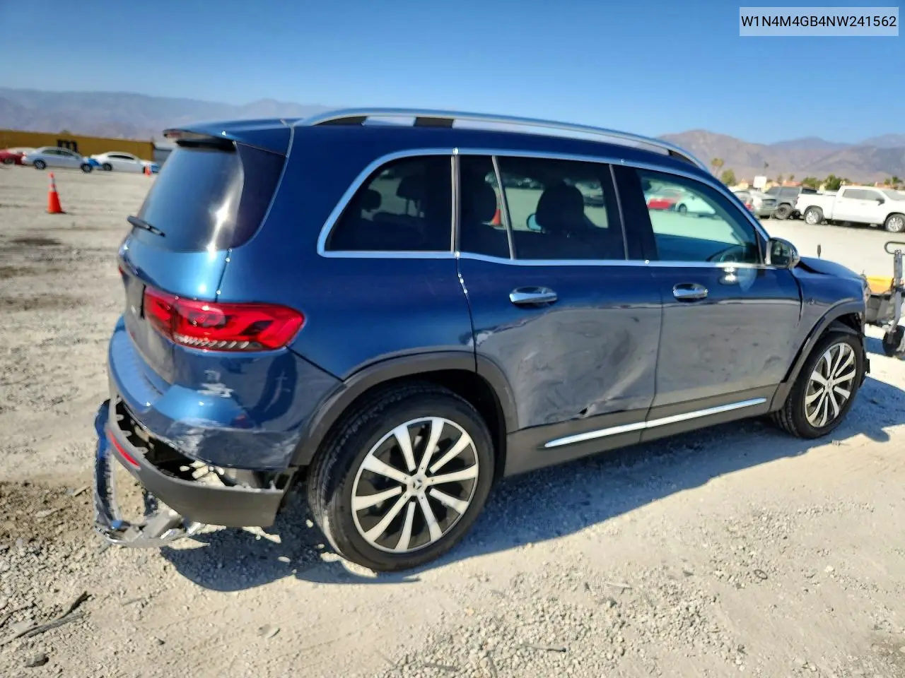 2022 Mercedes-Benz Glb 250 VIN: W1N4M4GB4NW241562 Lot: 60618966