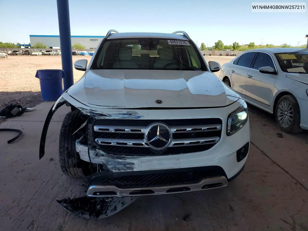 2022 Mercedes-Benz Glb 250 VIN: W1N4M4GB0NW257211 Lot: 60631276
