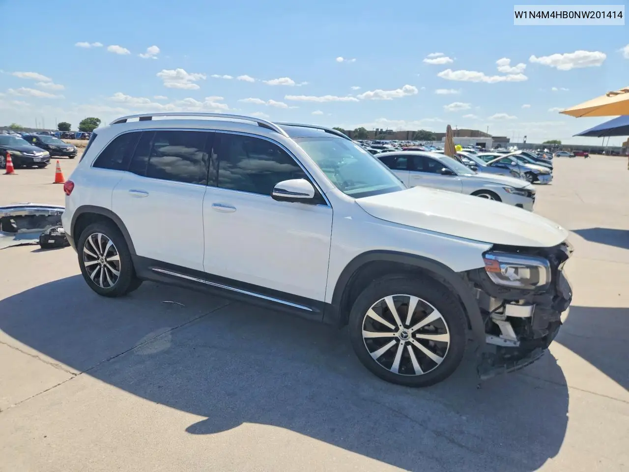 2022 Mercedes-Benz Glb 250 4Matic VIN: W1N4M4HB0NW201414 Lot: 60822386