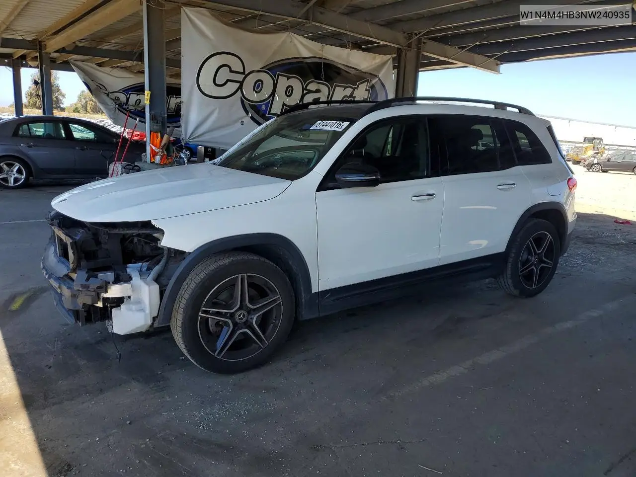 2022 Mercedes-Benz Glb 250 4Matic VIN: W1N4M4HB3NW240935 Lot: 61441016
