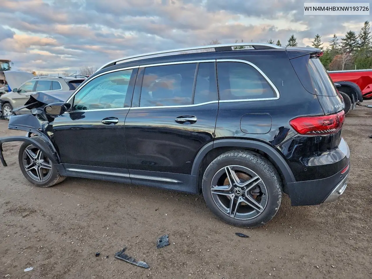 W1N4M4HBXNW193726 2022 Mercedes-Benz Glb 250 4Matic