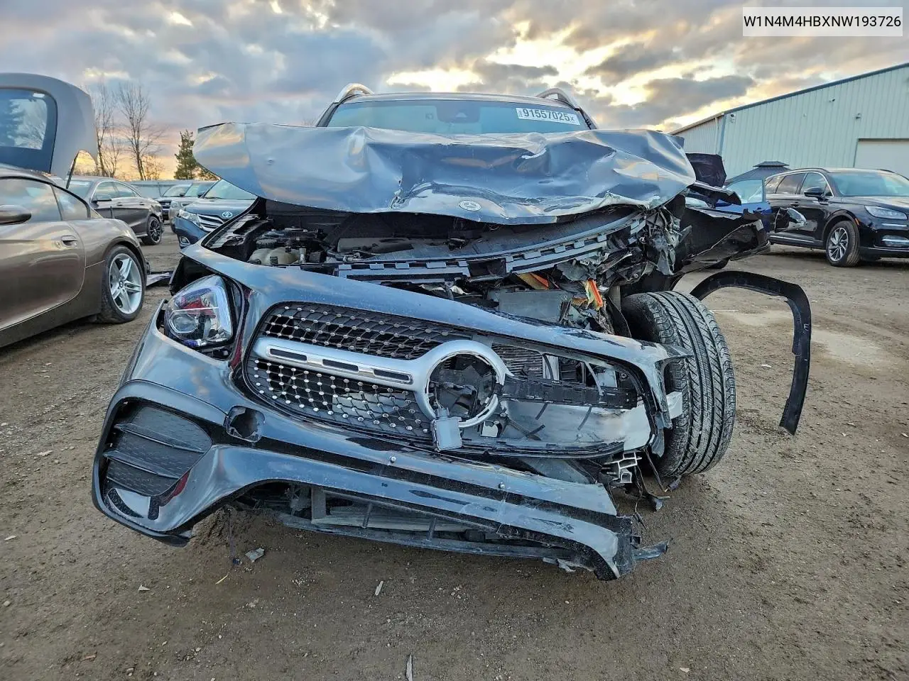 W1N4M4HBXNW193726 2022 Mercedes-Benz Glb 250 4Matic