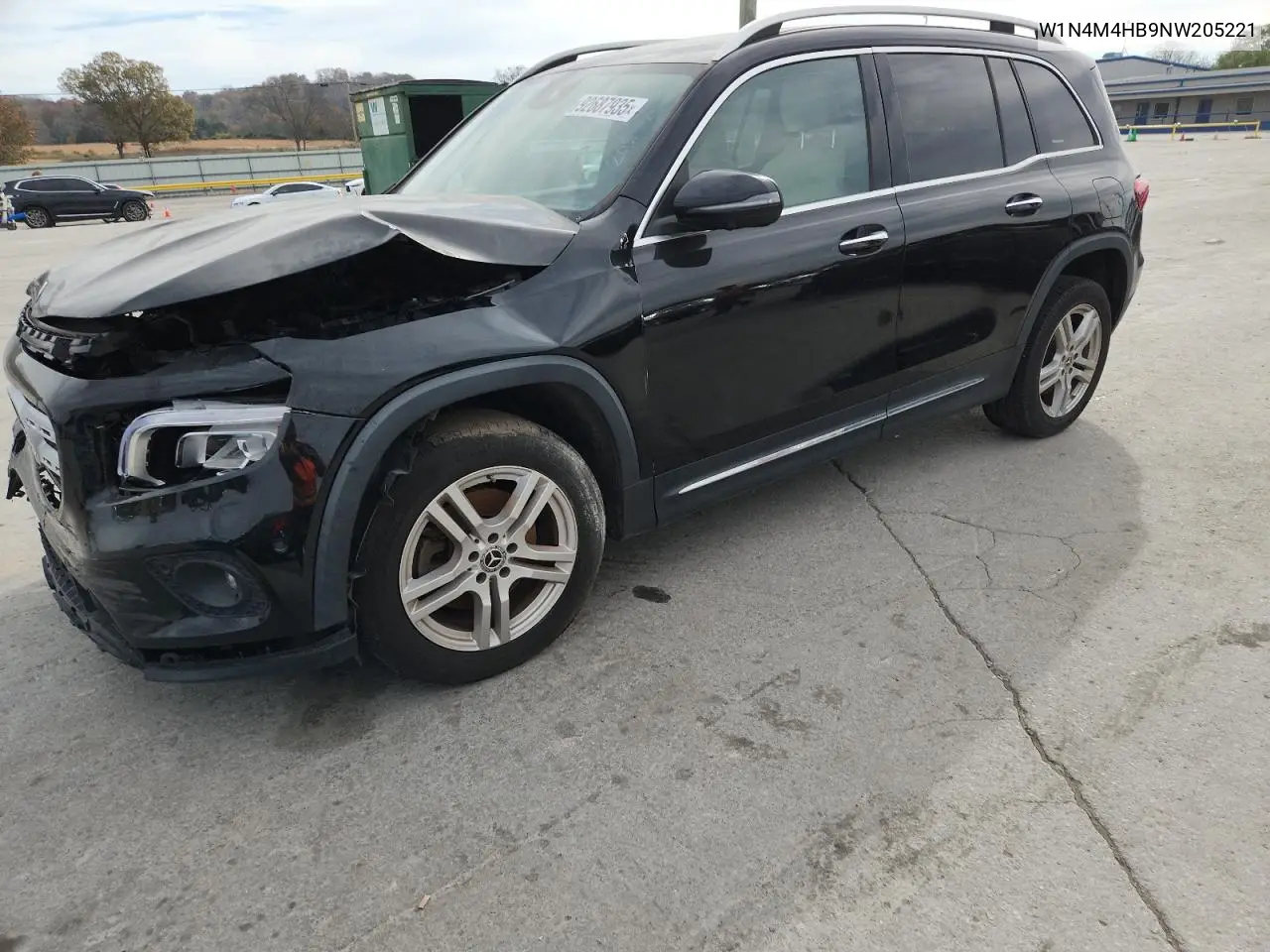 W1N4M4HB9NW205221 2022 Mercedes-Benz Glb 250 4Matic