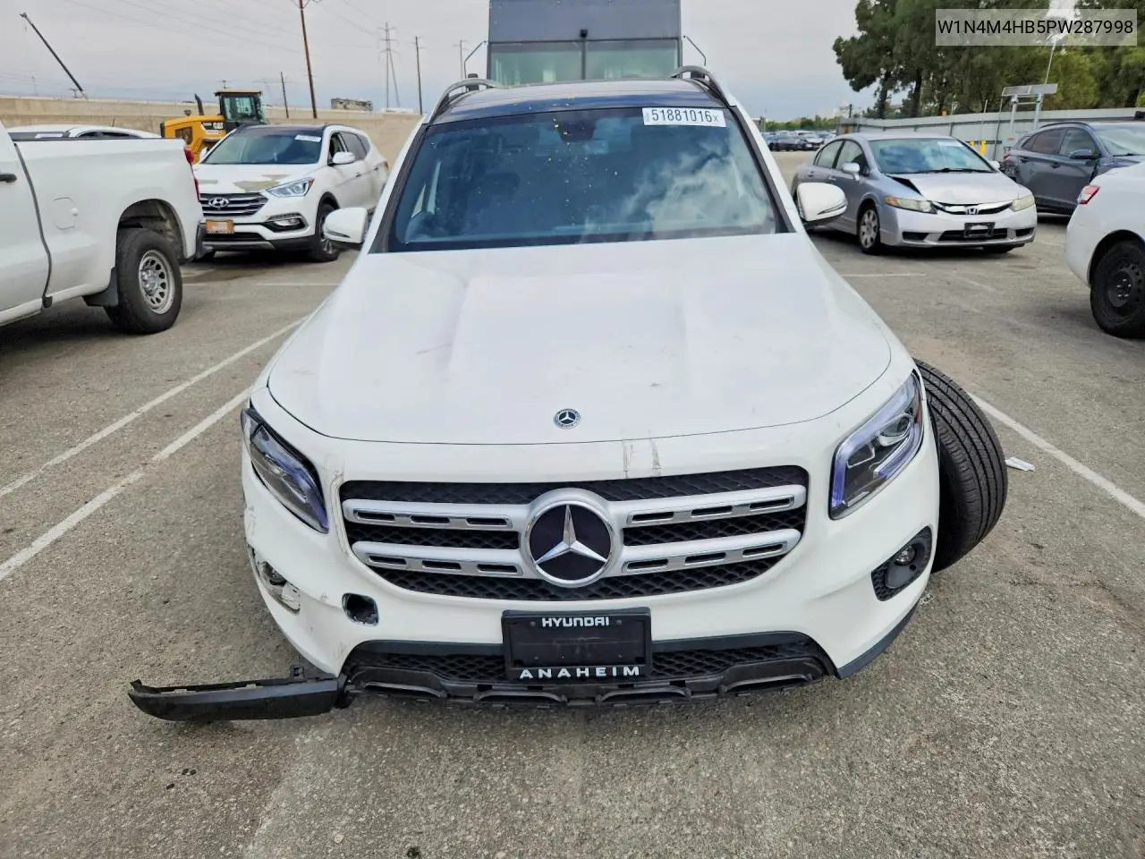 2023 Mercedes-Benz Glb 250 4Matic VIN: W1N4M4HB5PW287998 Lot: 51881016