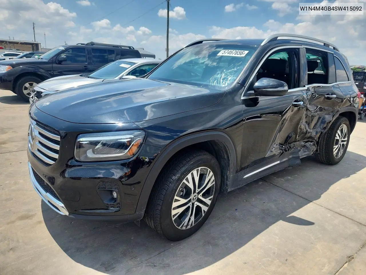 2025 Mercedes-Benz Glb 250 VIN: W1N4M4GB4SW415092 Lot: 57467656