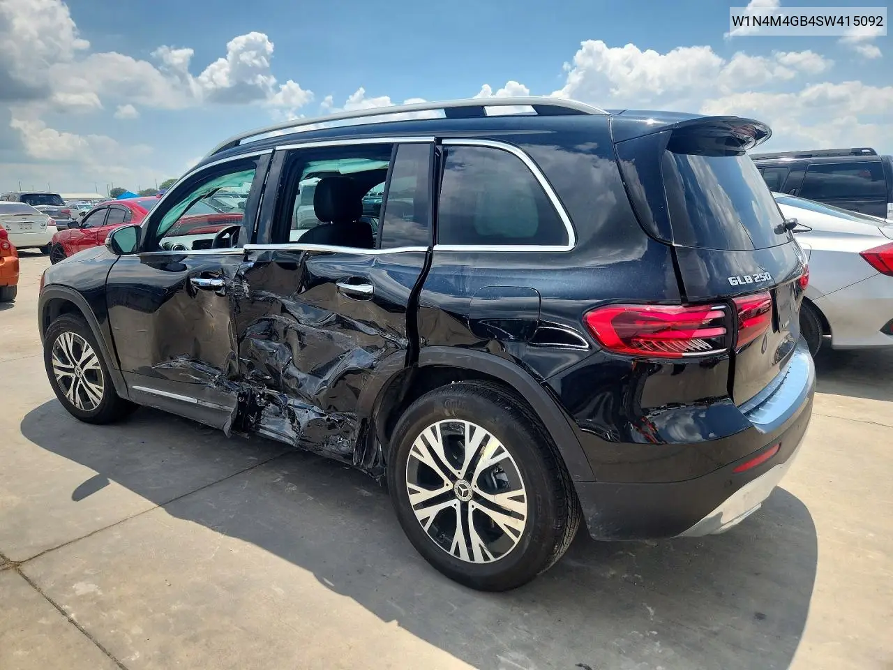 2025 Mercedes-Benz Glb 250 VIN: W1N4M4GB4SW415092 Lot: 57467656