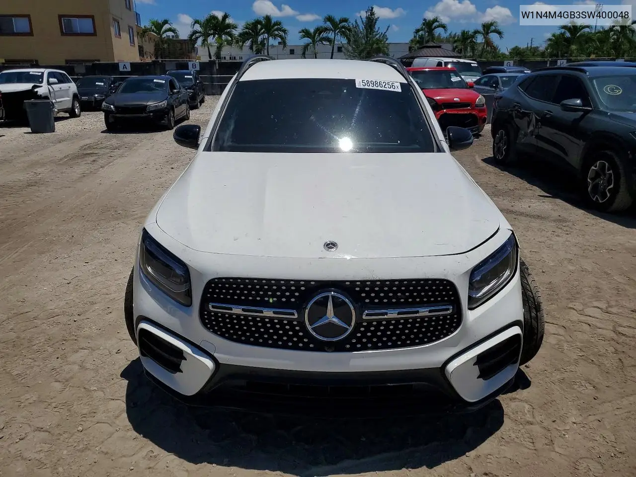 2025 Mercedes-Benz Glb 250 VIN: W1N4M4GB3SW400048 Lot: 58986256