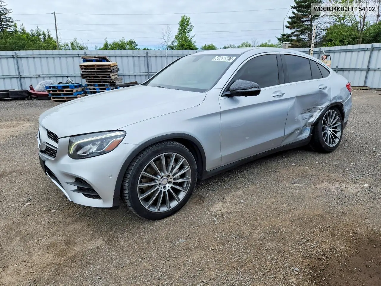 2017 Mercedes-Benz Glc Coupe 300 4Matic VIN: WDC0J4KB0HF154102 Lot: 59375136