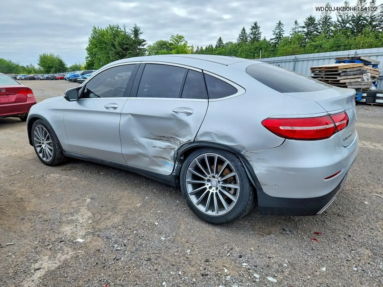 2017 Mercedes-Benz Glc Coupe 300 4Matic VIN: WDC0J4KB0HF154102 Lot: 59375136