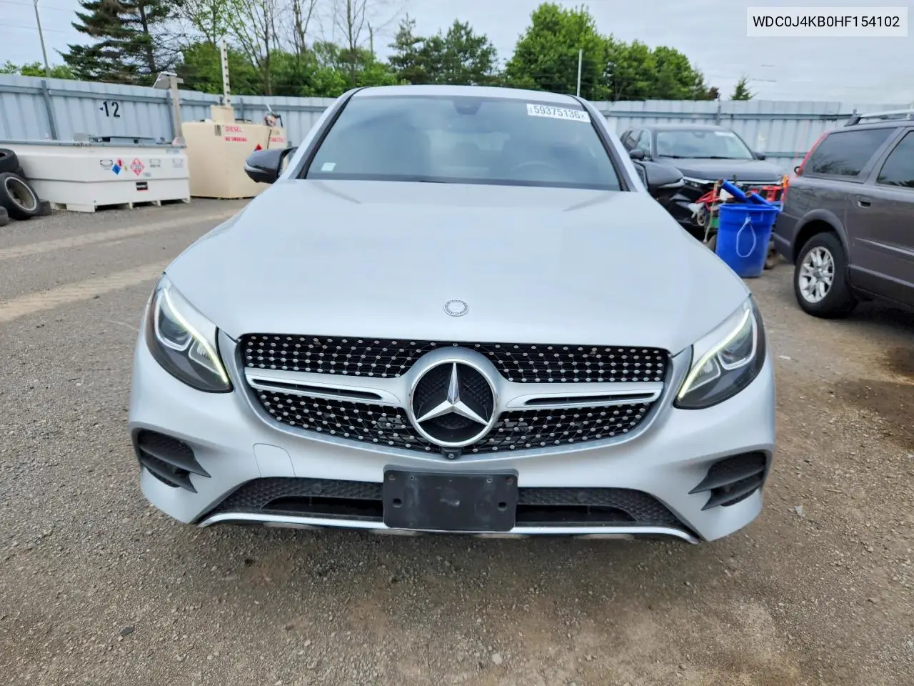 2017 Mercedes-Benz Glc Coupe 300 4Matic VIN: WDC0J4KB0HF154102 Lot: 59375136