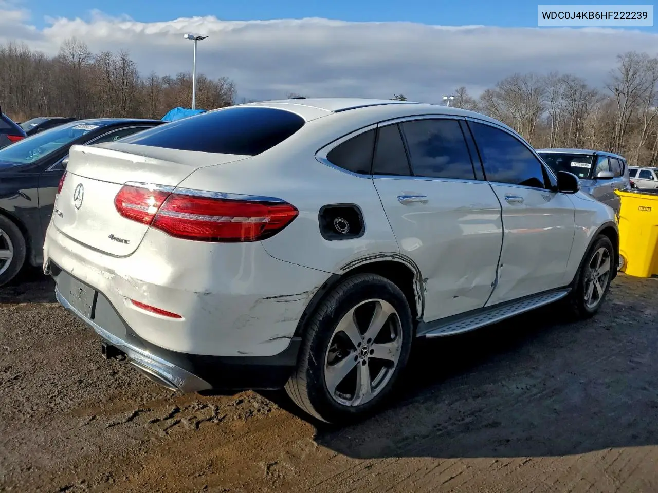 2017 Mercedes-Benz Glc Coupe 300 4Matic VIN: WDC0J4KB6HF222239 Lot: 98791265