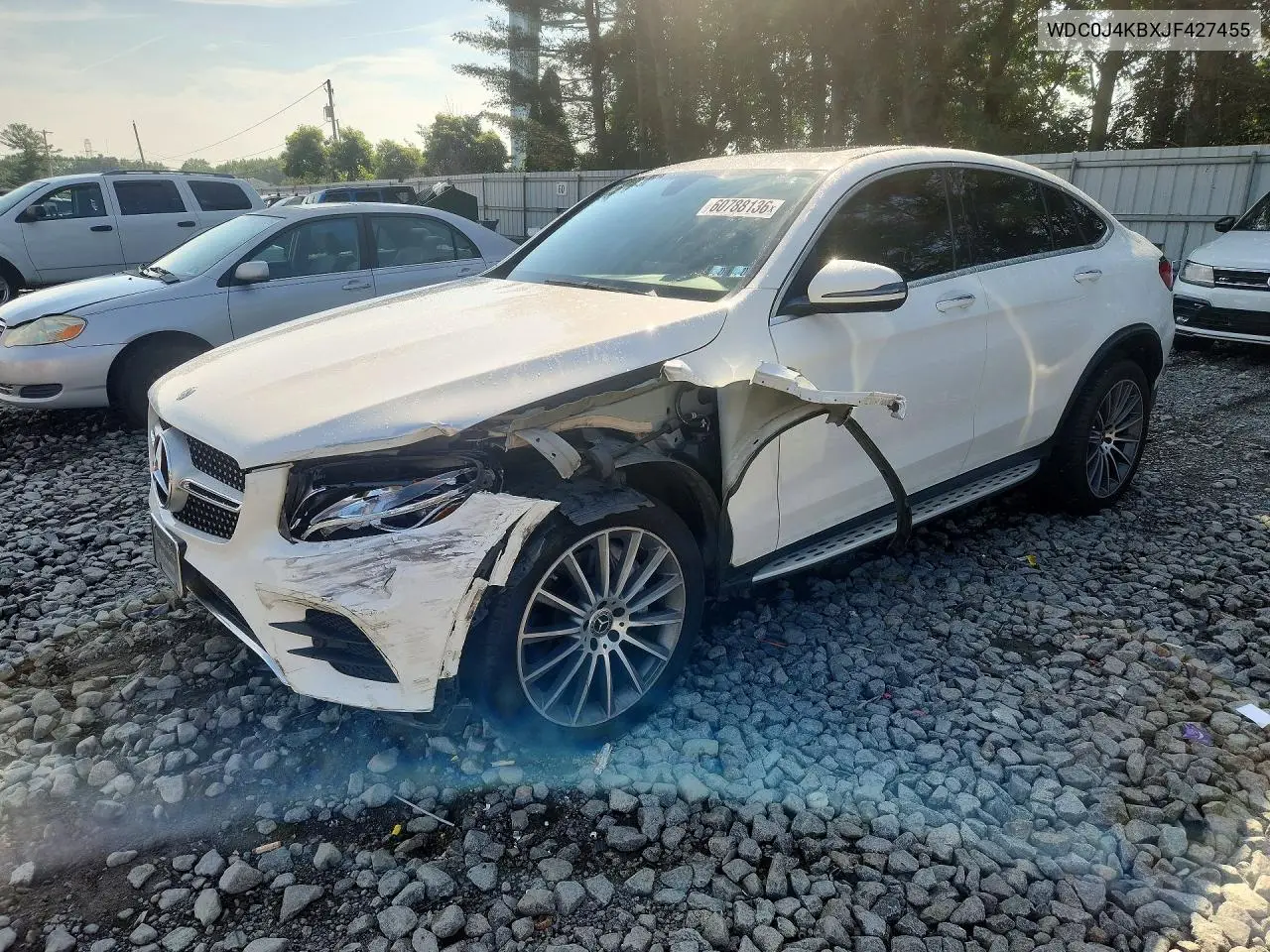 2018 Mercedes-Benz Glc Coupe 300 4Matic VIN: WDC0J4KBXJF427455 Lot: 60788136