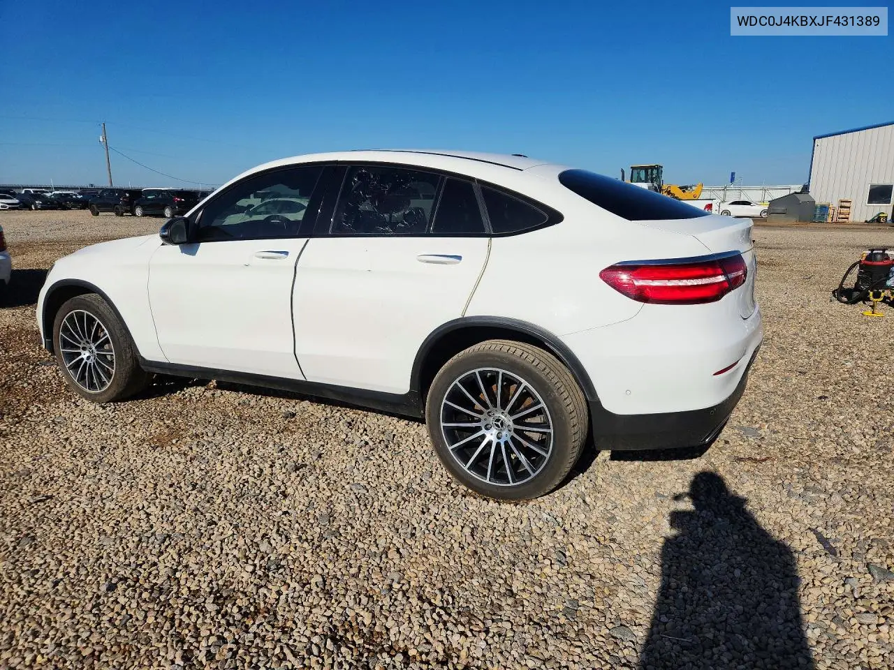 2018 Mercedes-Benz Glc Coupe 300 4Matic VIN: WDC0J4KBXJF431389 Lot: 60933696