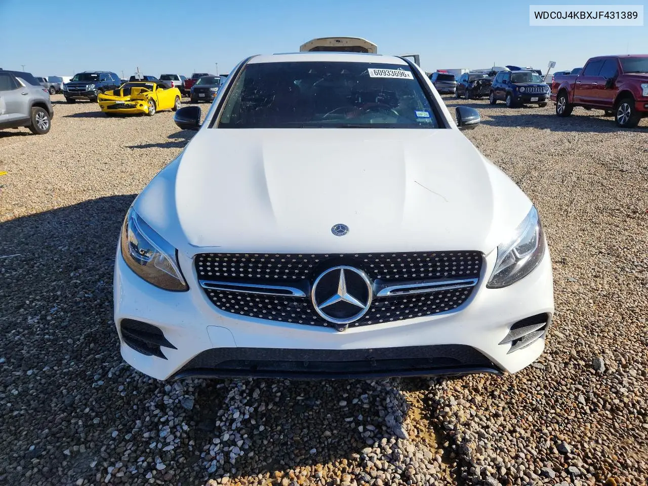 2018 Mercedes-Benz Glc Coupe 300 4Matic VIN: WDC0J4KBXJF431389 Lot: 60933696