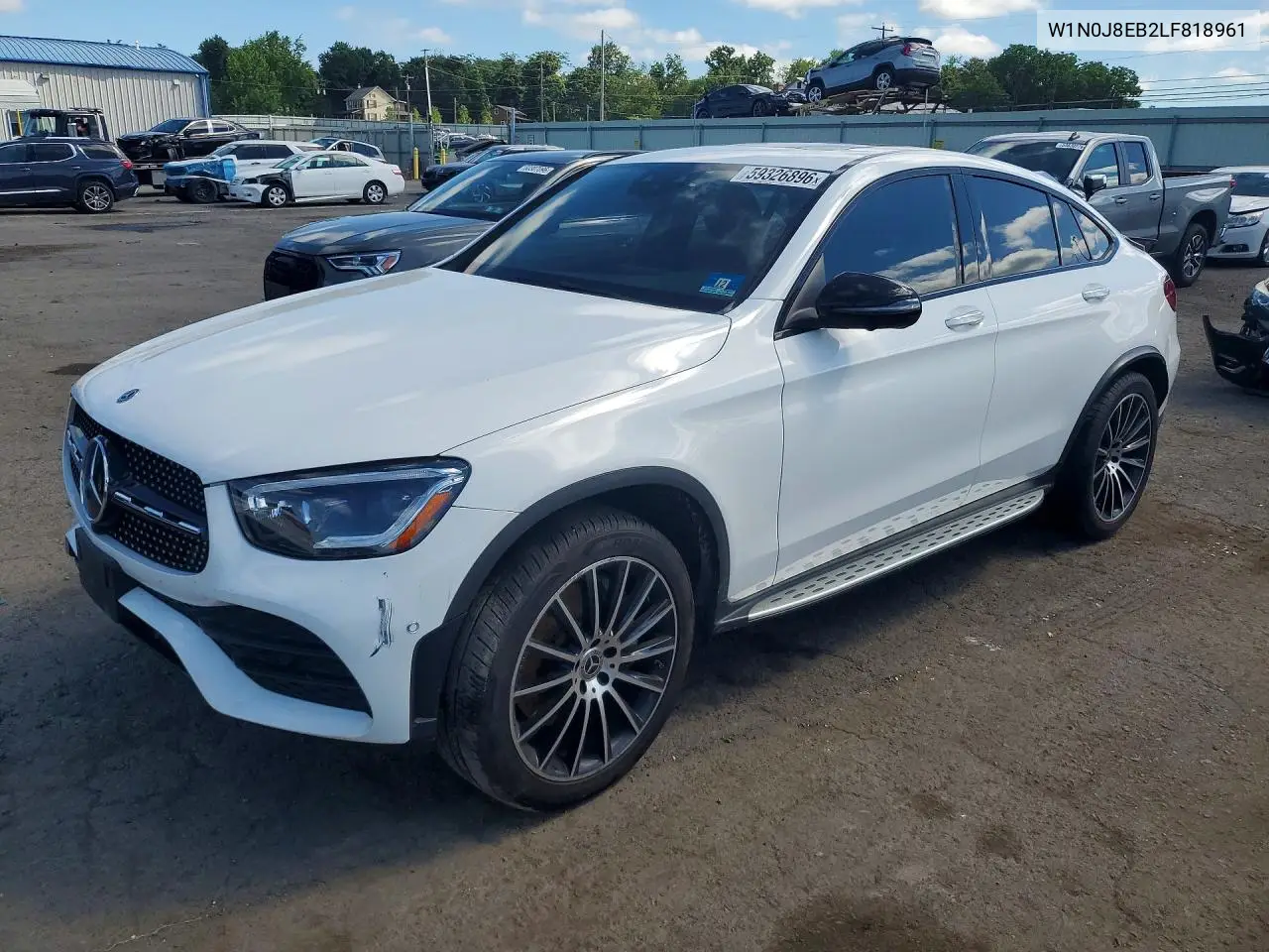 2020 Mercedes-Benz Glc Coupe 300 4Matic VIN: W1N0J8EB2LF818961 Lot: 59326896