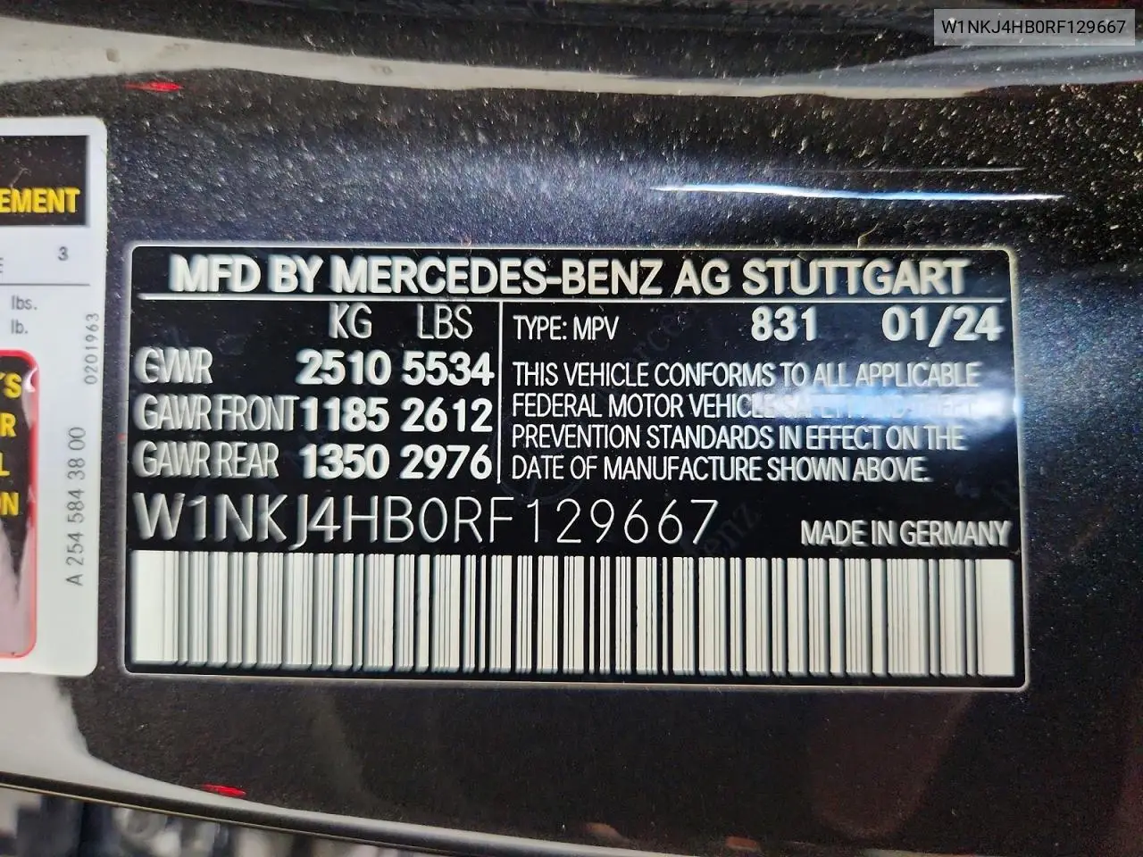 2024 Mercedes-Benz Glc Coupe 300 4Matic VIN: W1NKJ4HB0RF129667 Lot: 59843466