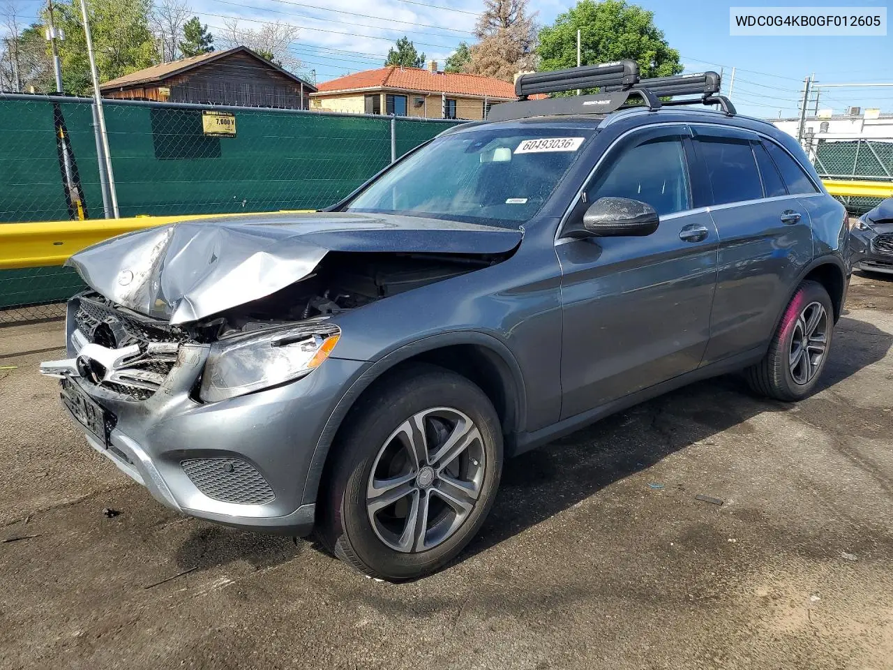2016 Mercedes-Benz Glc 300 4Matic VIN: WDC0G4KB0GF012605 Lot: 60493036