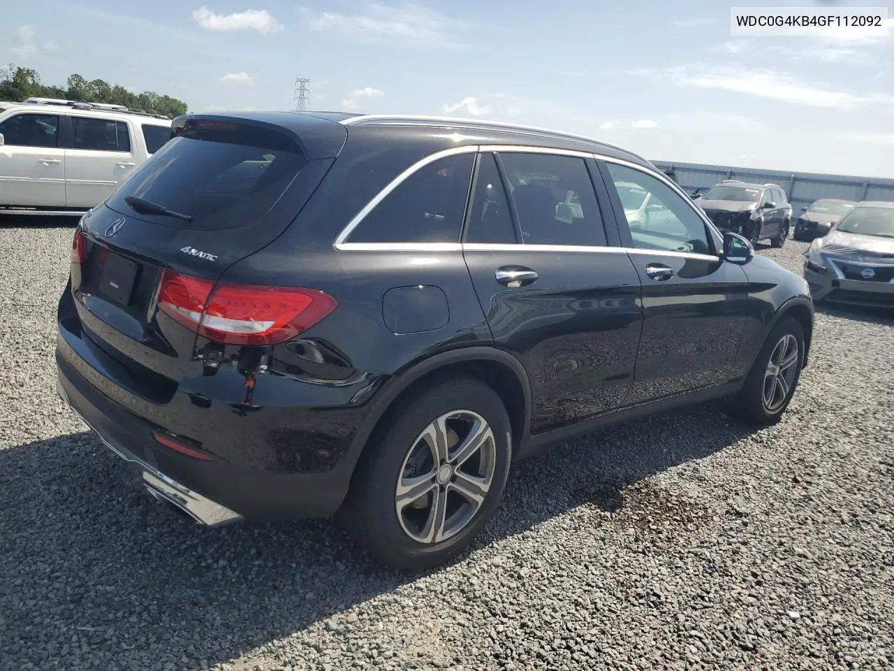2016 Mercedes-Benz Glc 300 4Matic VIN: WDC0G4KB4GF112092 Lot: 60991596