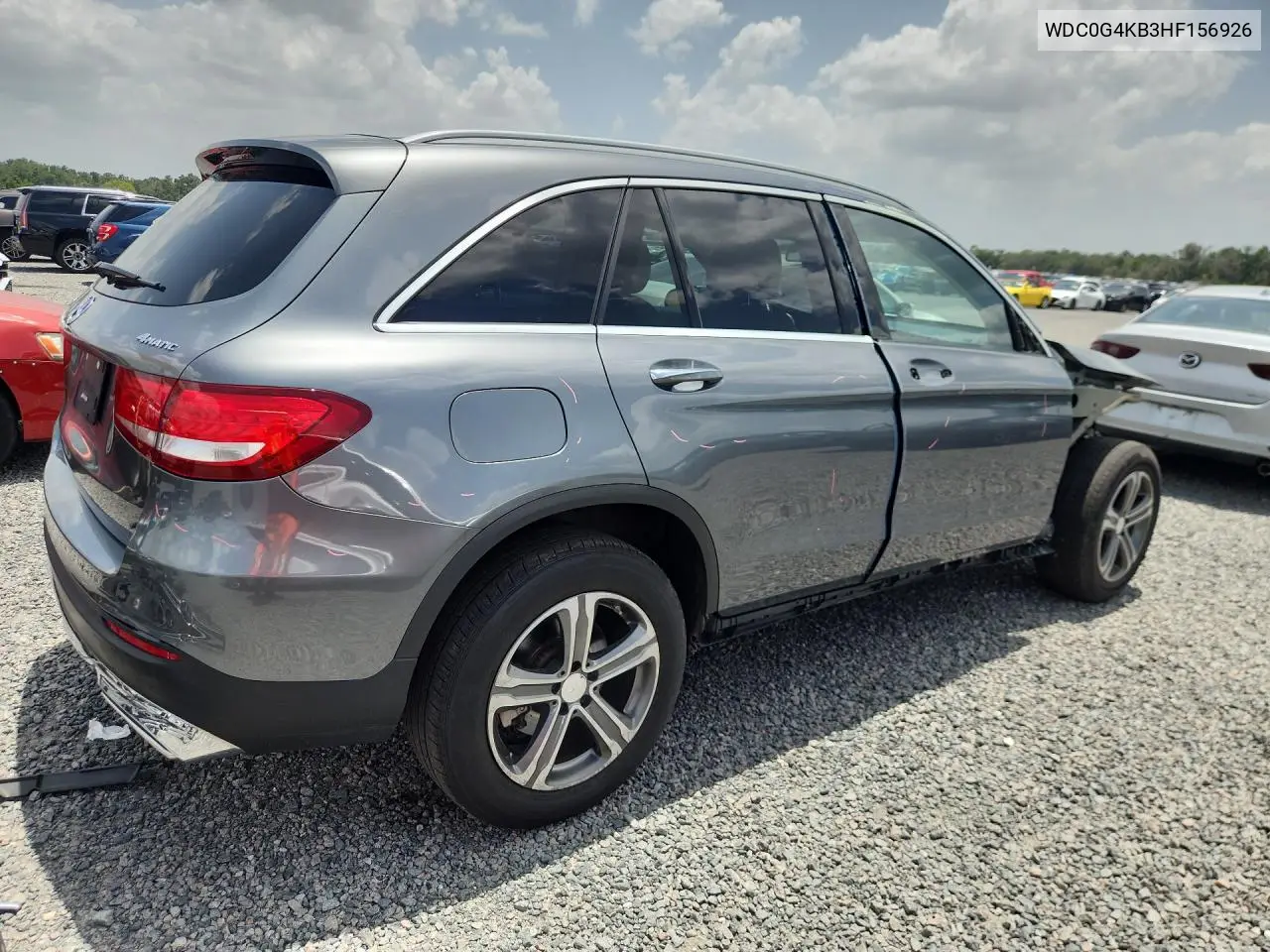 2017 Mercedes-Benz Glc 300 4Matic VIN: WDC0G4KB3HF156926 Lot: 58625936