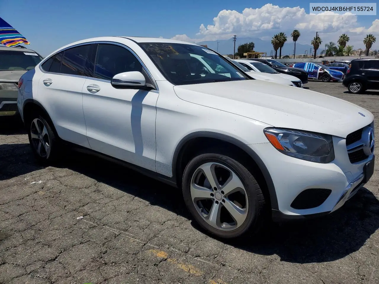 2017 Mercedes-Benz Glc Coupe 300 4Matic VIN: WDC0J4KB6HF155724 Lot: 59398516