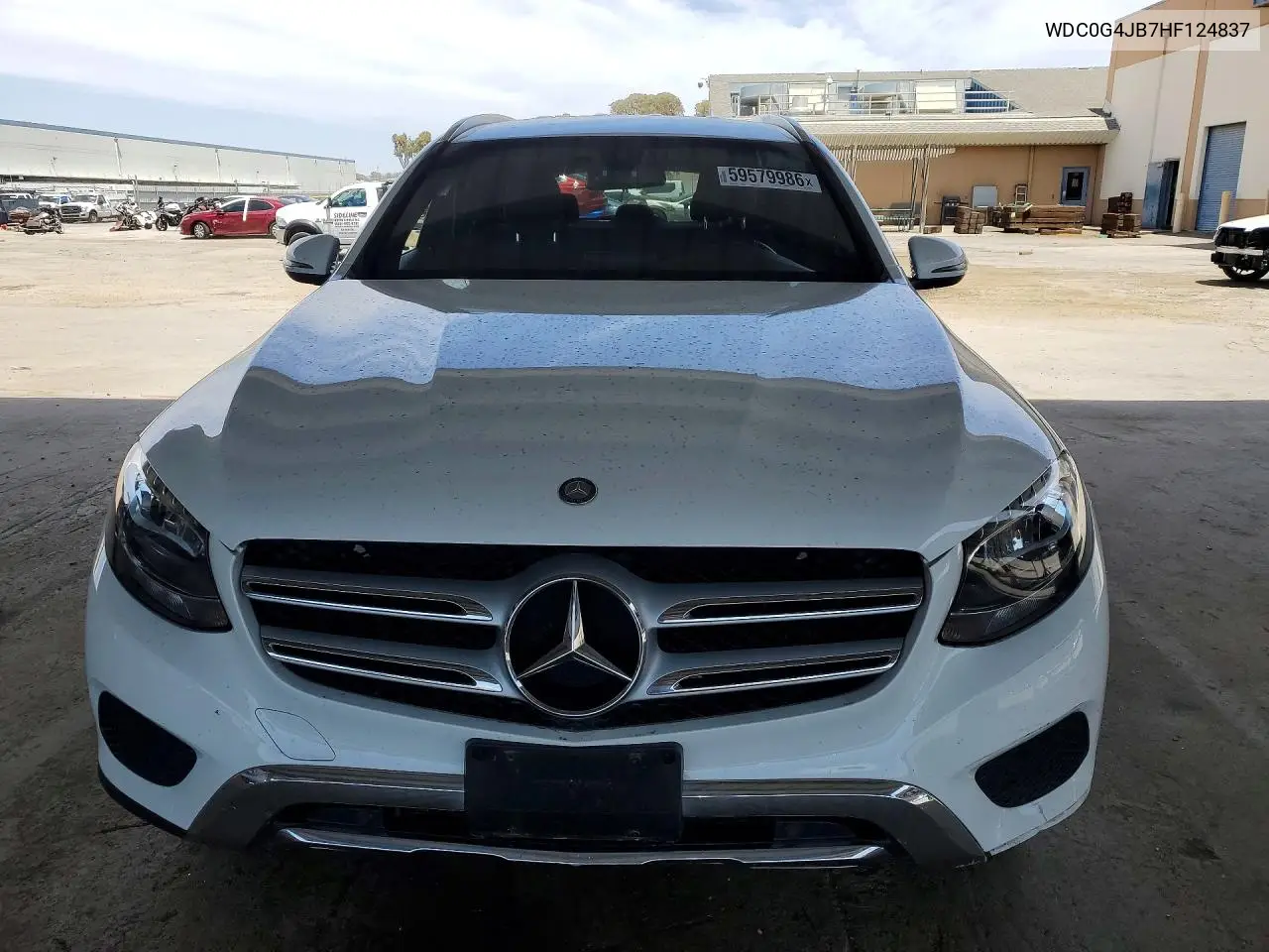 2017 Mercedes-Benz Glc 300 VIN: WDC0G4JB7HF124837 Lot: 59579986