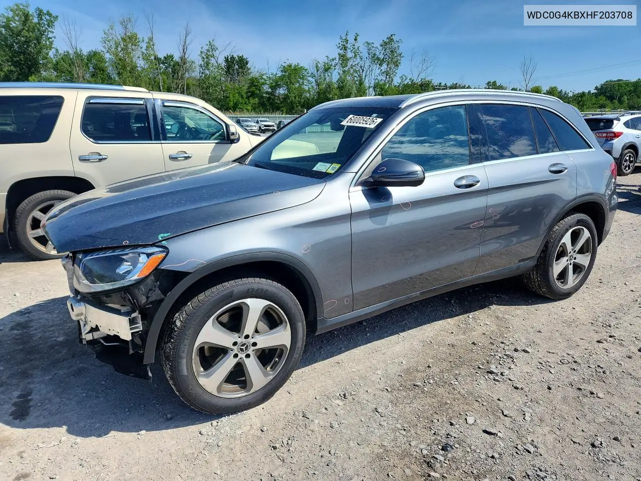 2017 Mercedes-Benz Glc 300 4Matic VIN: WDC0G4KBXHF203708 Lot: 60005926