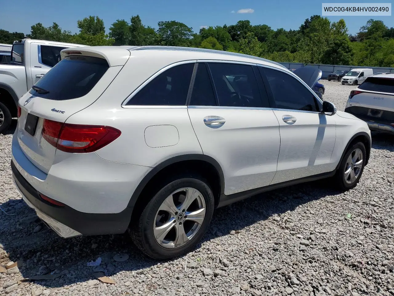 2017 Mercedes-Benz Glc 300 4Matic VIN: WDC0G4KB4HV002490 Lot: 60207696