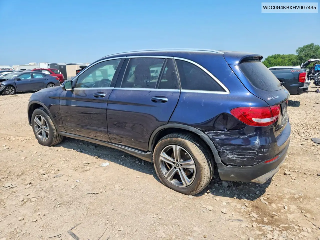 2017 Mercedes-Benz Glc 300 4Matic VIN: WDC0G4KBXHV007435 Lot: 60850986