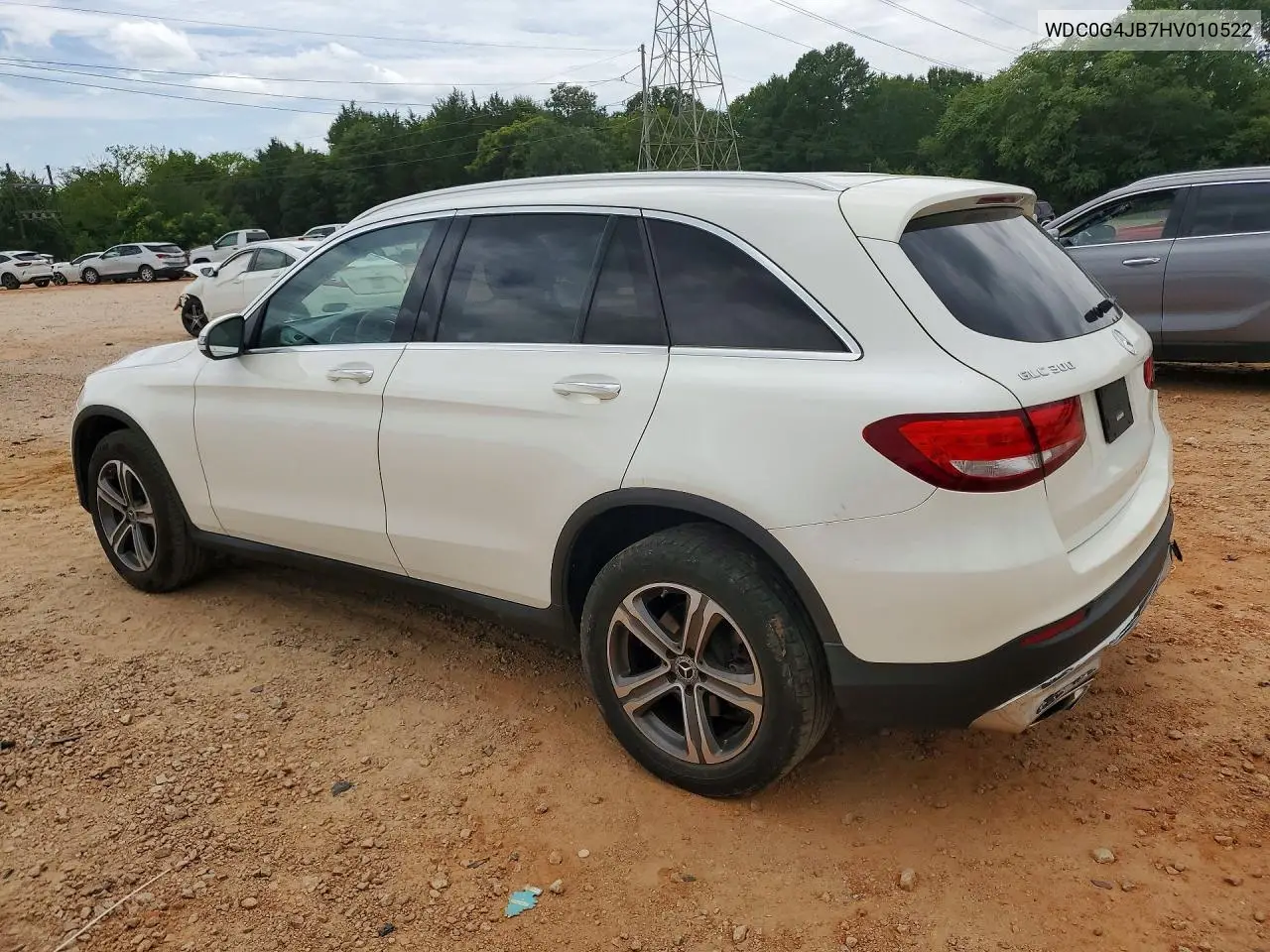 2017 Mercedes-Benz Glc 300 VIN: WDC0G4JB7HV010522 Lot: 61839756