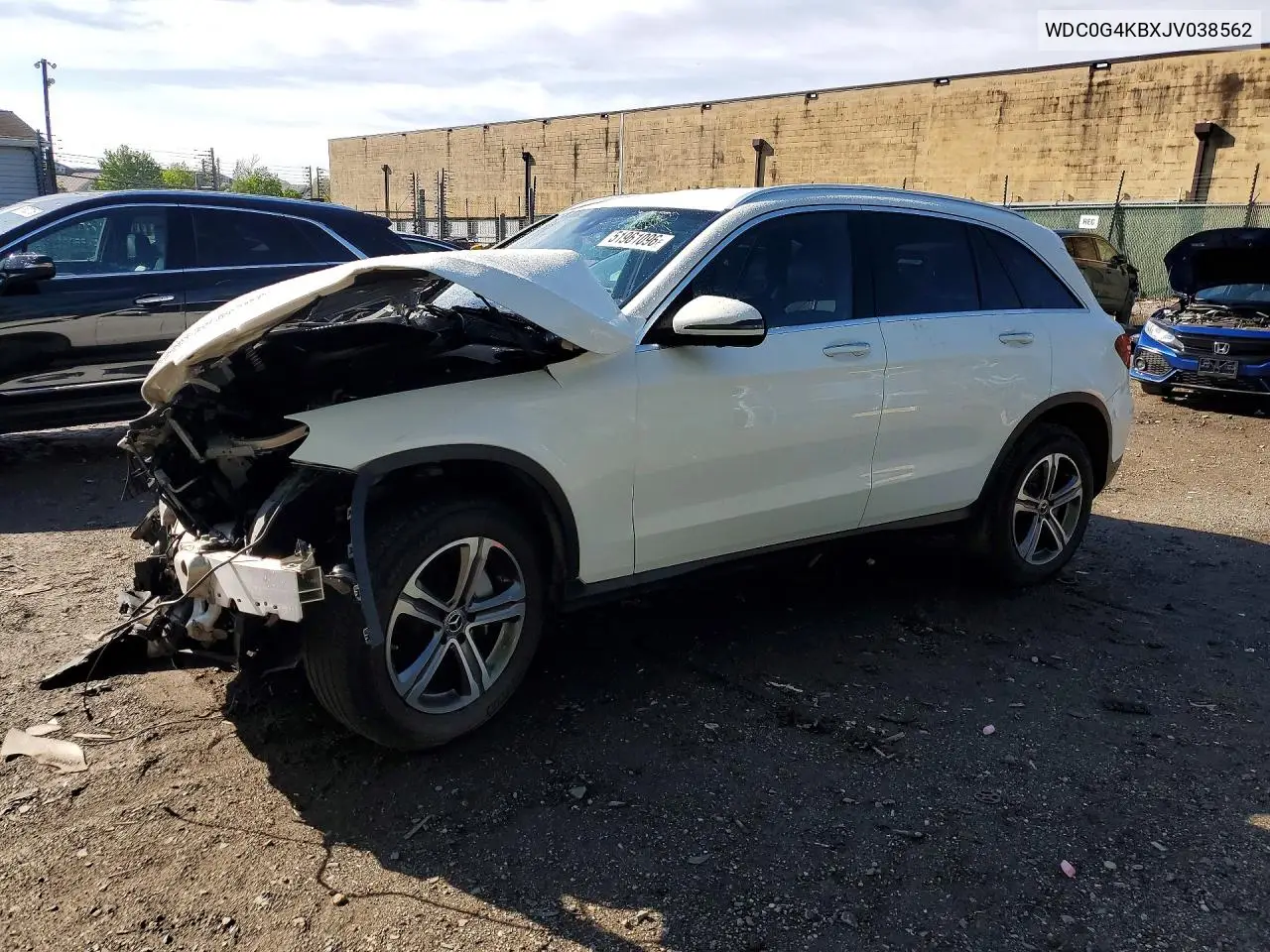 2018 Mercedes-Benz Glc 300 4Matic VIN: WDC0G4KBXJV038562 Lot: 51961096