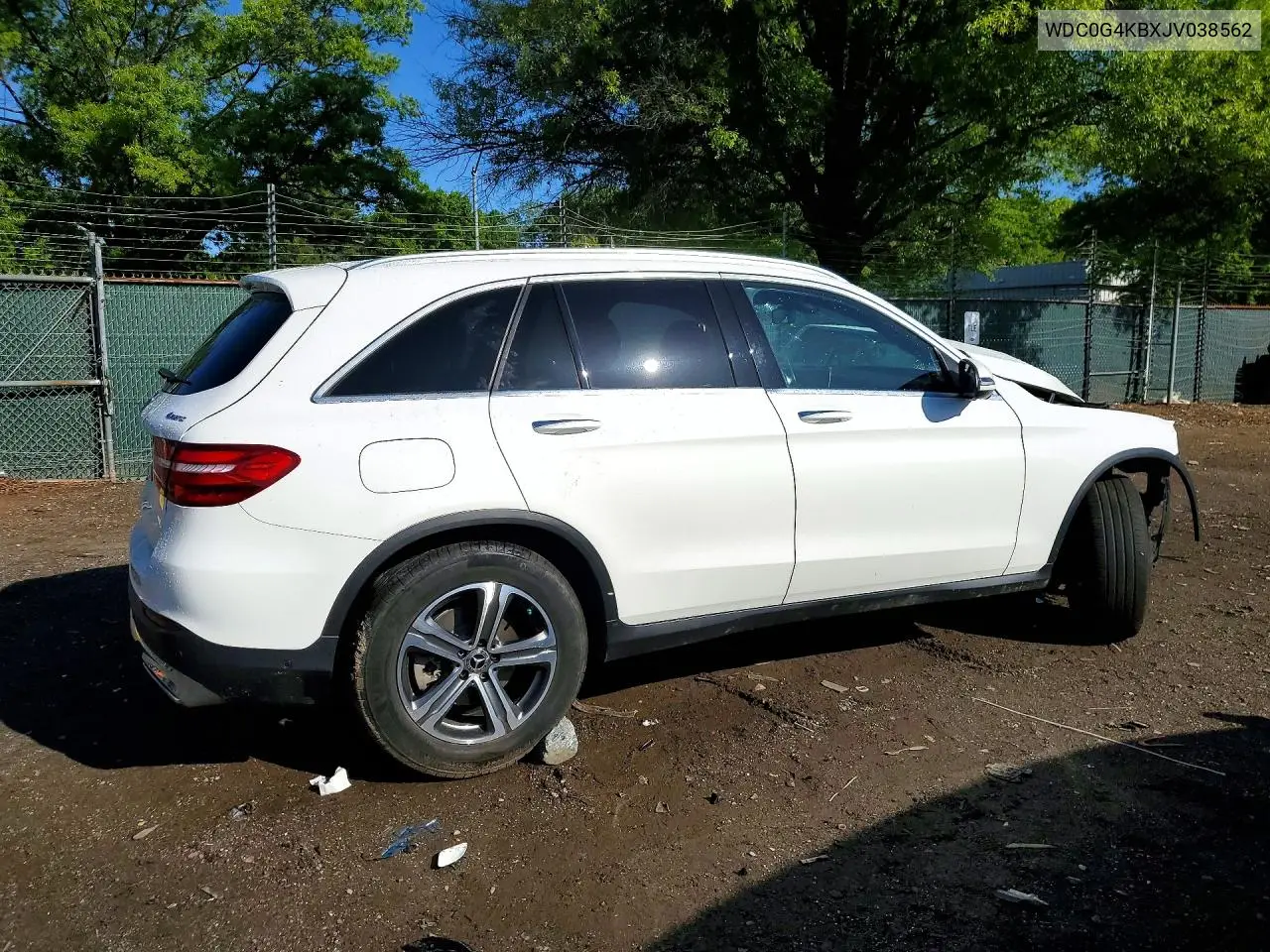 2018 Mercedes-Benz Glc 300 4Matic VIN: WDC0G4KBXJV038562 Lot: 51961096