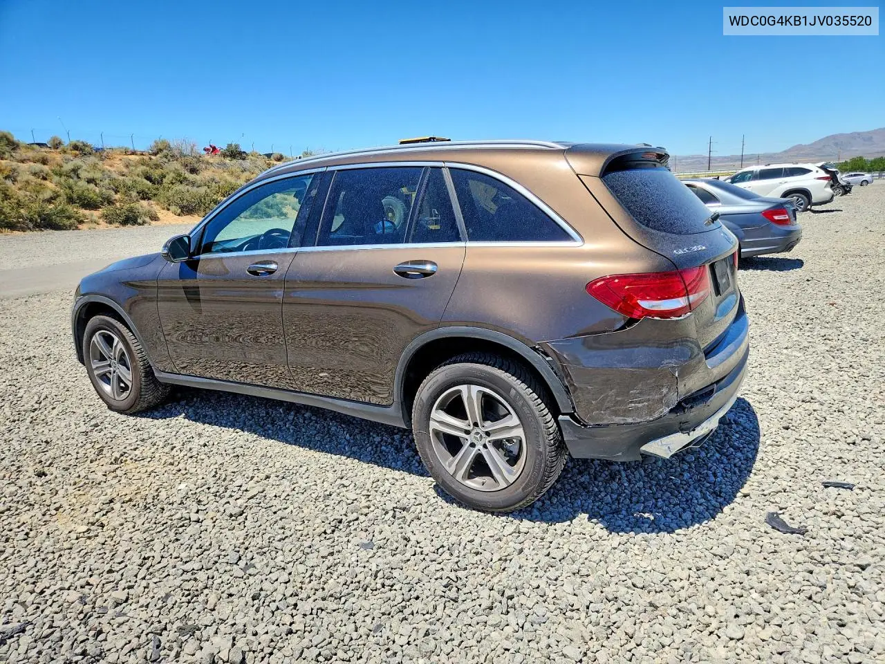 2018 Mercedes-Benz Glc 300 4Matic VIN: WDC0G4KB1JV035520 Lot: 60420786