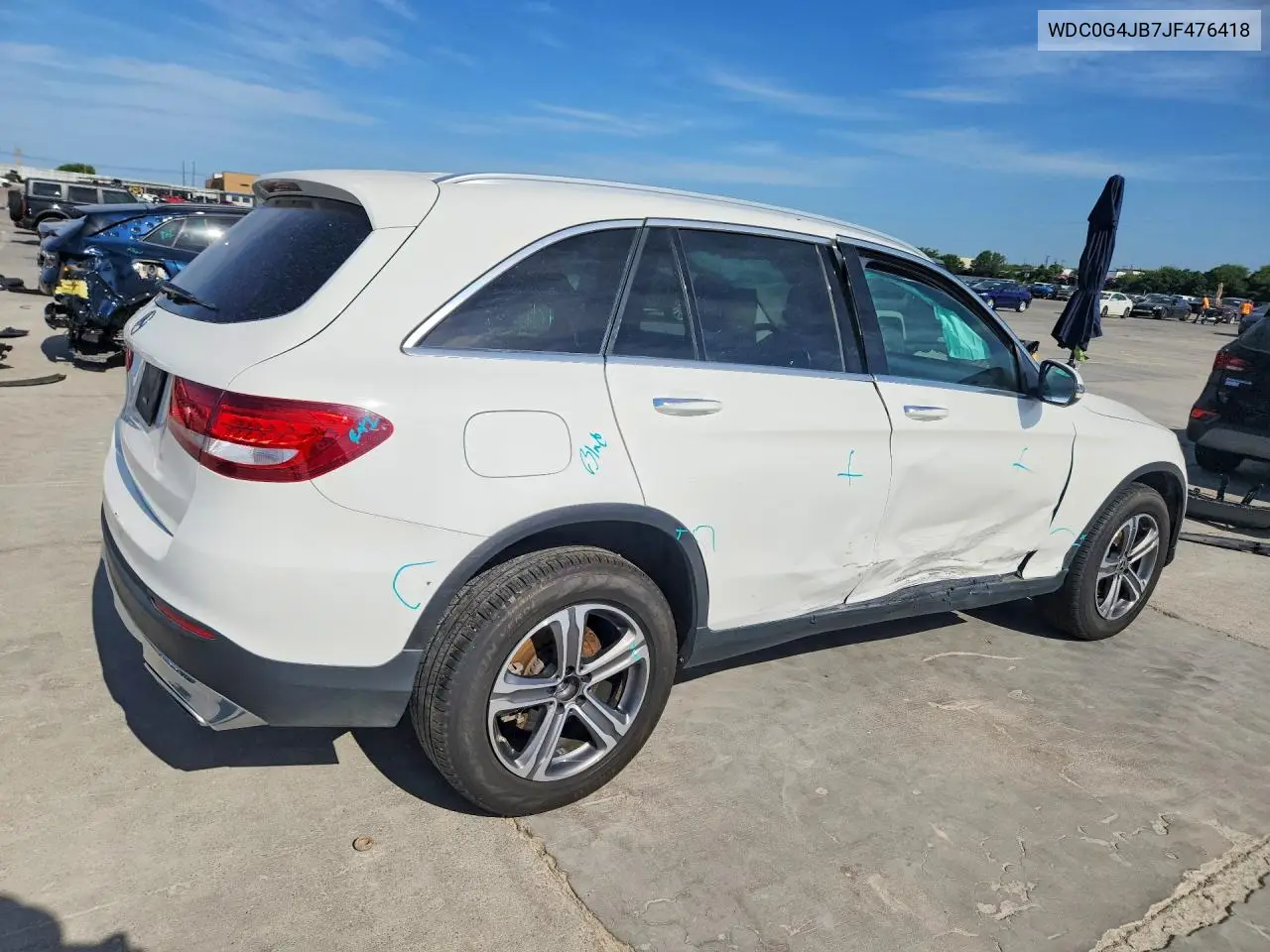 2018 Mercedes-Benz Glc 300 VIN: WDC0G4JB7JF476418 Lot: 60669986