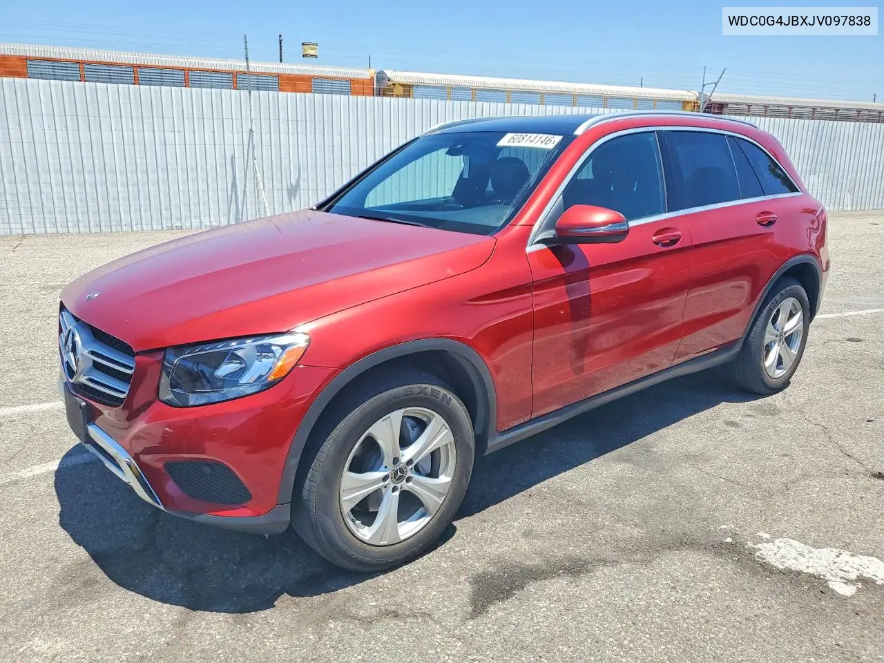 2018 Mercedes-Benz Glc 300 VIN: WDC0G4JBXJV097838 Lot: 60814146